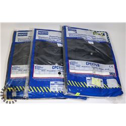 LOT OF 3 PAIRS OF COVERALLS SZ  58