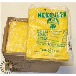 BOX OF RAINCOATS SZ 3XL