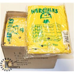 BOX OF 3 PIECE RAIN SUITS SZ 3XL