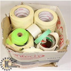 BOX OF ASSORTED TAPE