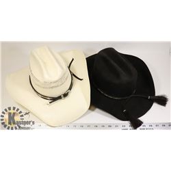 2 QUALITY COWBOY HATS - ONE ALAMO HAT