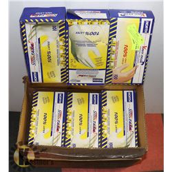 CASE OF 12 BOXES NORTH DISPOSABLE GLOVES, VINYL &