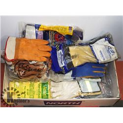 BOX OF VARIOUS WORK GLOVES