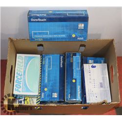 BOX OF ASSORTED DISPOSAL GLOVES