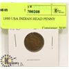 Image 1 : 1890 USA INDIAN HEAD PENNY