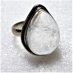 25)  SILVER TONE AND NATURAL ROCK