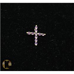 #27-AMETHYST PENDANT (CROSS)