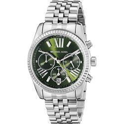 NEW MICHAEL KORS LEXINGTON CHRONOGRAPH GREEN DIAL