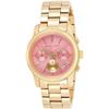 Image 5 : NEW MICHAEL KORS TRIPLE CHRONO PINK DIAL WATCH