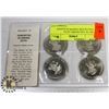 Image 1 : SET OF 4 KLONDIKE DAYS COLLECTOR TOKENS IN SLEEVE