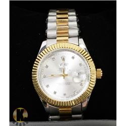 MEN'S ROLEX OYSTER PERPETUAL DATEJUST GOLD &