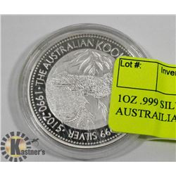 1OZ .999 SILVER COIN - THE AUSTRALIAN KOOKABURRA
