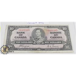 1937 $10 CANADIAN BILL