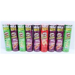 BOX OF ASSORTED PRINGLES.