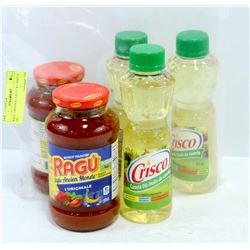 RAGU ORIGINAL SAUCE & CANOLA OIL.