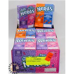 LOT OF NERDS CANDY.