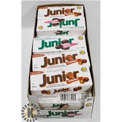 LOT OF JUNIORS MINTS AND JUNIORS CARAMELS.