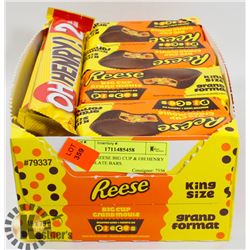 LOT OF REESE BIG CUP & OH HENRY CHOCOLATE BARS.