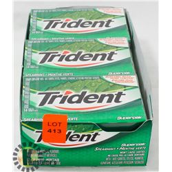 LOT OF TRIDENT SPEARMINT GUM