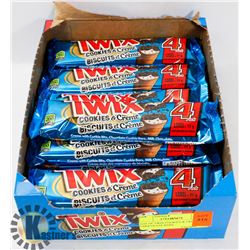 LOT OF TWIX COOKIES & CREME CHOCOLATE BARS