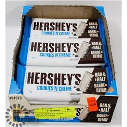 LOT OF COOKIES N CREME CHOCOLATE BARS