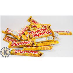 BAG OF CRUNCHY CHOCOLATE BARS.