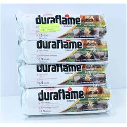 LOT OF 4 DURAFLAME FIRELOGS