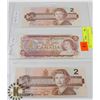 Image 1 : TWO 1986 $2 BILLS & ONE 1974 $2 BILL
