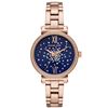 Image 1 : NEW MICHAEL KORS SOFIE ROSE GOLD BLUE DIAL WATCH