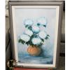 Image 1 : LARGE FLORAL FRAMED CANVAS PICTURE, 23 X 34