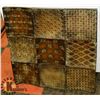 Image 1 : METAL FRAMED WALL HANGING, 24 X 24