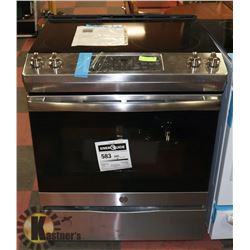 GE STAINLESS STEEL SLIDE IN FRONT CONTROL