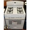 Image 1 : GE WHITE 4 BURNER GAS RANGE.