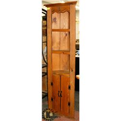 ESTATE SOLID RUSTIC PINE CORNER SHELF