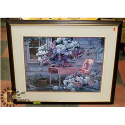 LARGE FRAMED PICTURE, 37 X 31