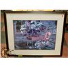 Image 1 : LARGE FRAMED PICTURE, 37 X 31