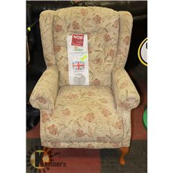 CLOTH ARM CHAIR, 29" WIDE