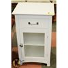 Image 1 : WHITE SOLID WOOD CABINET WITH GLASS