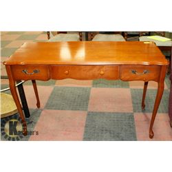 MAPLE WRITING DESK, 47 X 19 X 30
