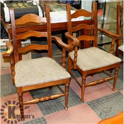 PAIR OF VINTAGE DINING ARMCHAIRS