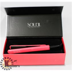 SOLEIL MINI PINK FLAT IRON WITH CERAMIC PLATES