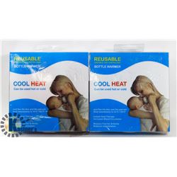 NEW PAIR OF COOLHEAT REUSABLE BOTTLE WARMERS
