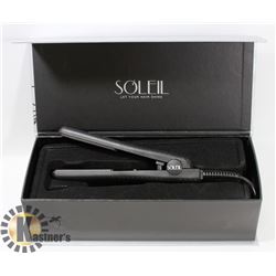 SOLEIL MINI BLACK FLAT IRON WITH CERAMIC PLATES