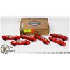 Image 1 : CIGAR BOX FULL OF 1940S TOY RACE CARS.