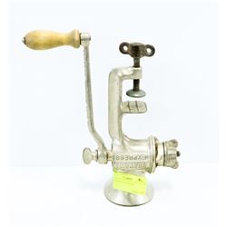 ANTIQUE MEAT GRINDER.
