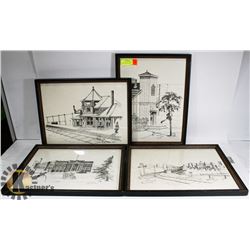 LOT OF 4 HISTORIC EDMONTON SIGNED STEPHEN PISAKI