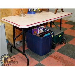 FOLD AWAY TABLE, 52 X 28 X 28