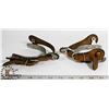 Image 1 : SET OF SILVER SPURS W/ ROWELS