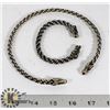 Image 1 : TWO TONE METAL NECKLACE / BRACELET, DRAGON MOTIF