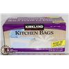 Image 1 : BOX OF 320 KIRKLAND KITCHEN BAGS, 20" X 19.5"